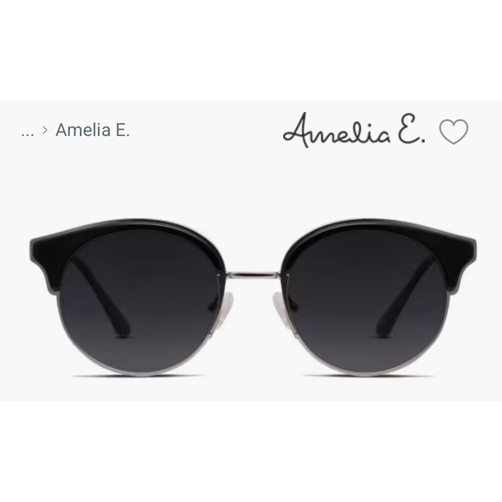 Amelia E Sunglasses Luanna Black‎ Metal Frame Women's Eyewear 28000042 50 20 145